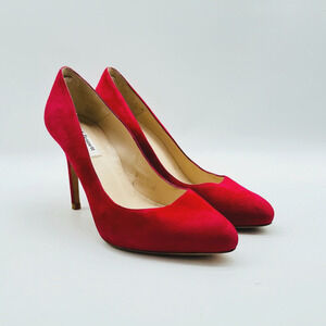LK Bennett Red Suede Heels